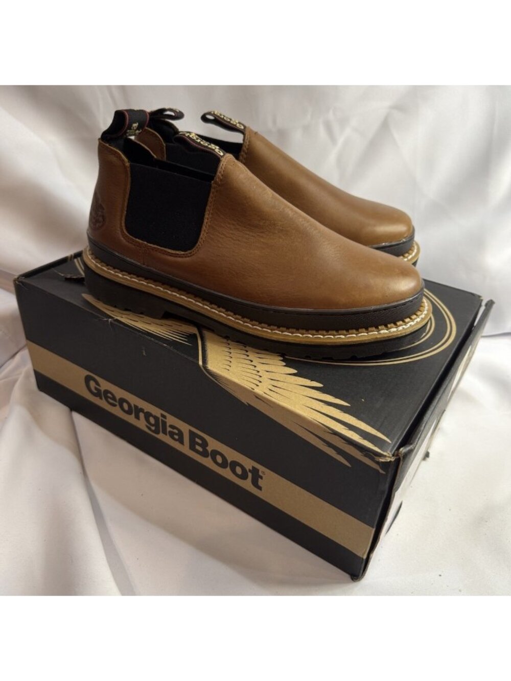 Georgia Boot Men's Size 11 M Revamp Romeo Work Shoes - Soft Toe - GB00320 *READ